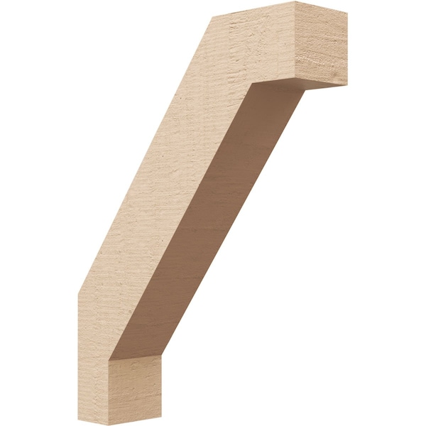 Ekena Millwork 3-inch W x 12-inch D x 16-inch H Burlington Rough Cedar Woodgrain TimberThane Knee Brace, Primed BRCUR03X12X16BURRCPR - main